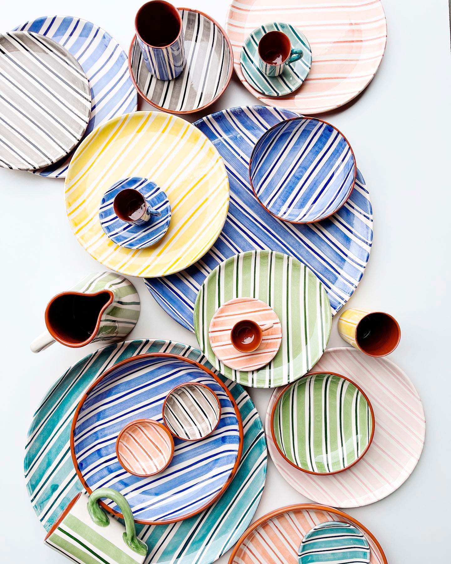 Casa Cubista Cabana Plates and Bowls | Pink Salad Plate atacama home