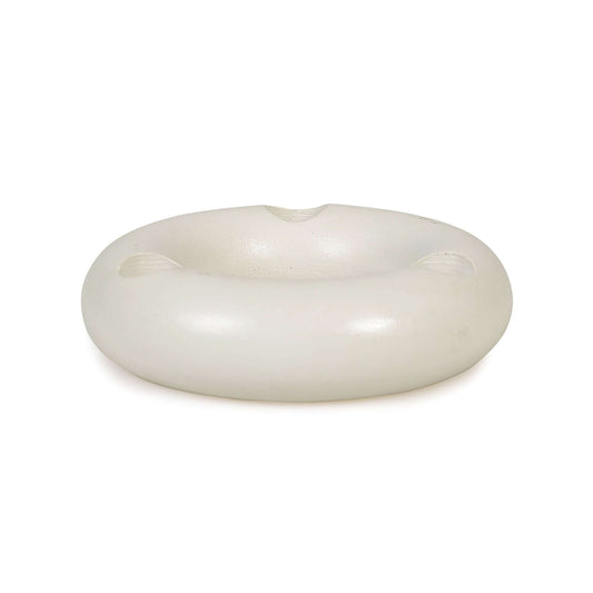 Nordic Donut Concrete Candle Holder | Set of 2 | Ivory