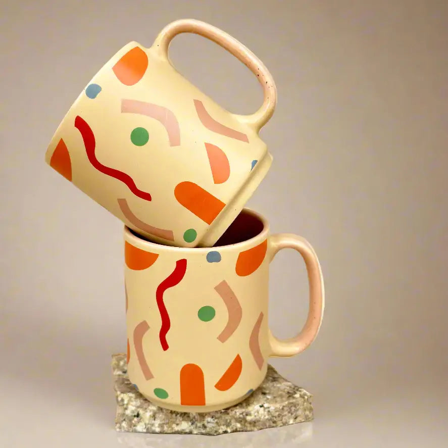 Confetti Ceramic Stoneware Mug Set | Set of 4 Mug Casa Amarosa