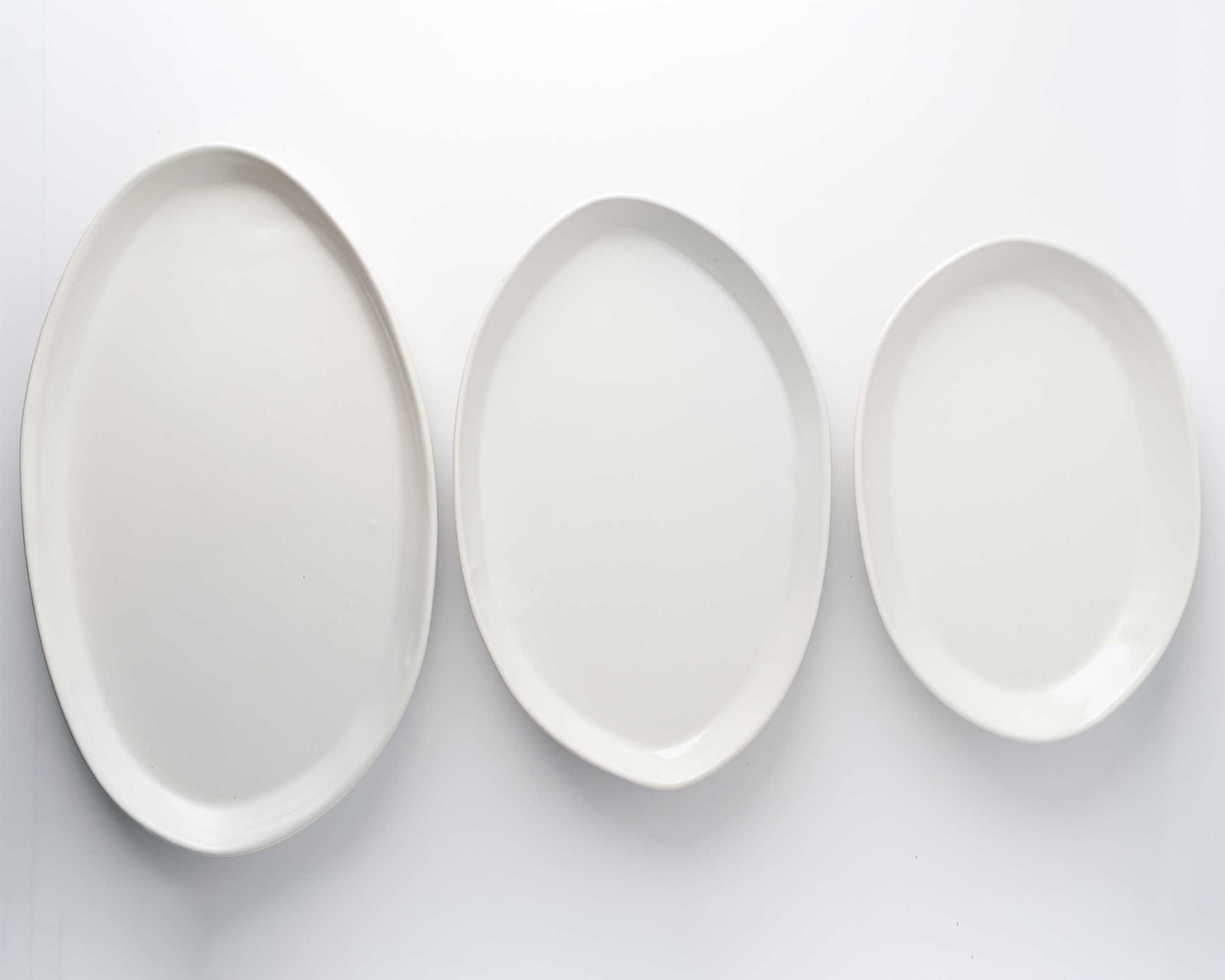 3 Piece Ceramic Serving Platter Set