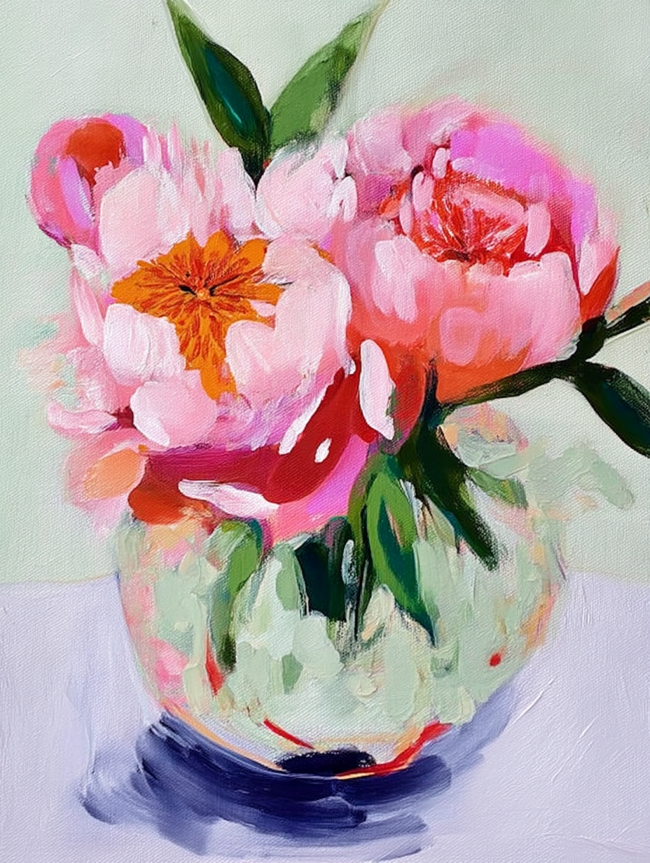 Sunday Morning Peonies Art Print Art Prints Mai Autumn