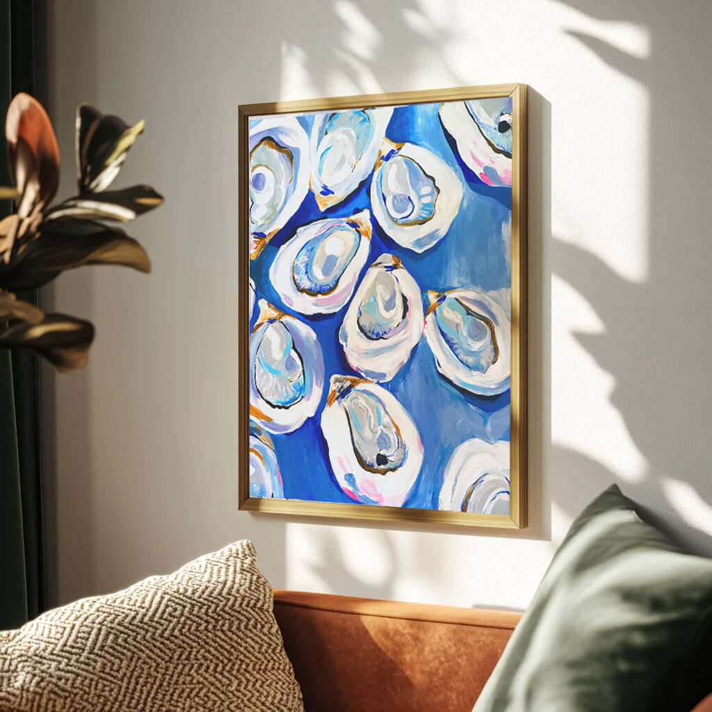 Oyster Shells Art Print Artwork Mai Autumn