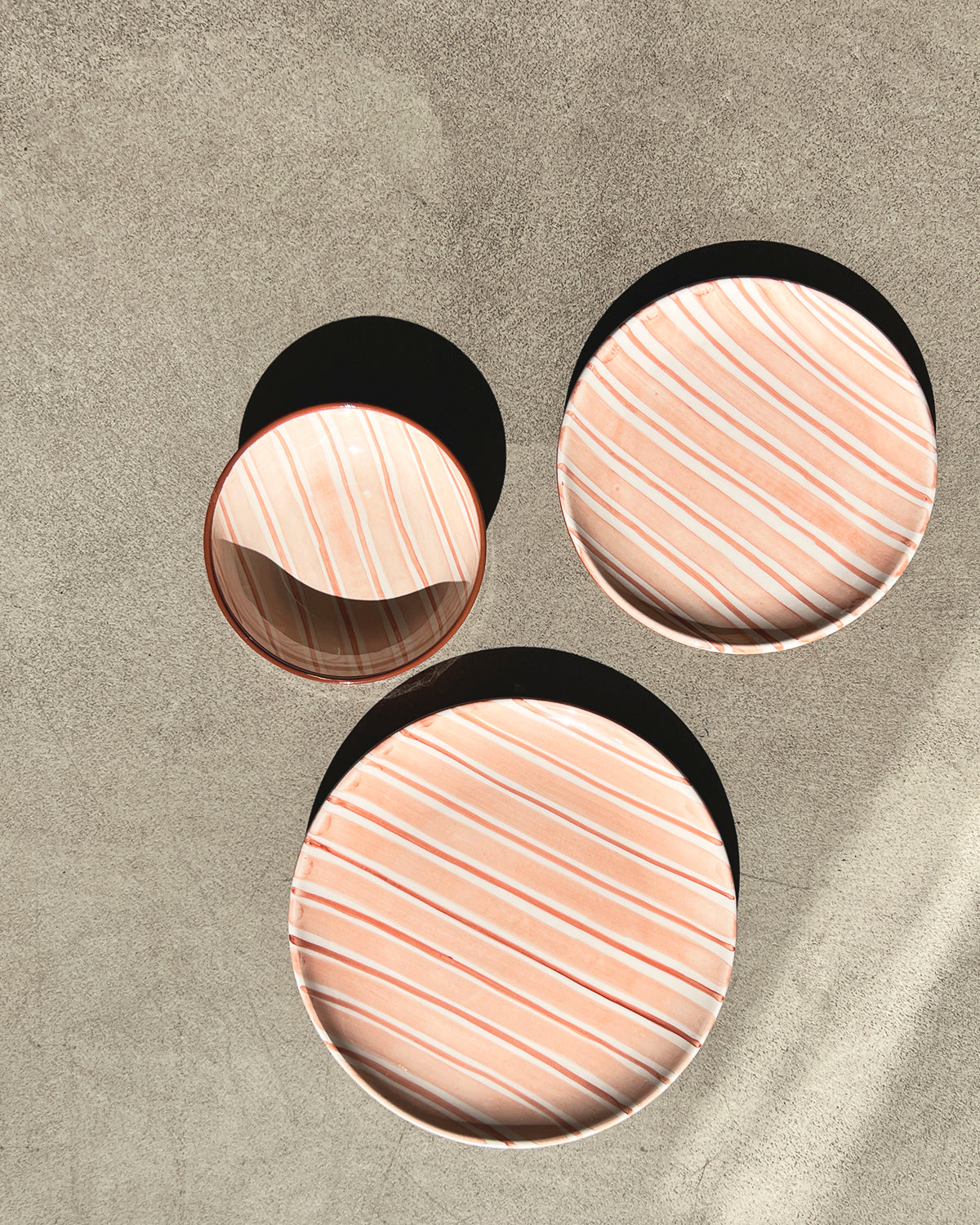 Casa Cubista Cabana Plates and Bowls | Pink Salad Plate atacama home