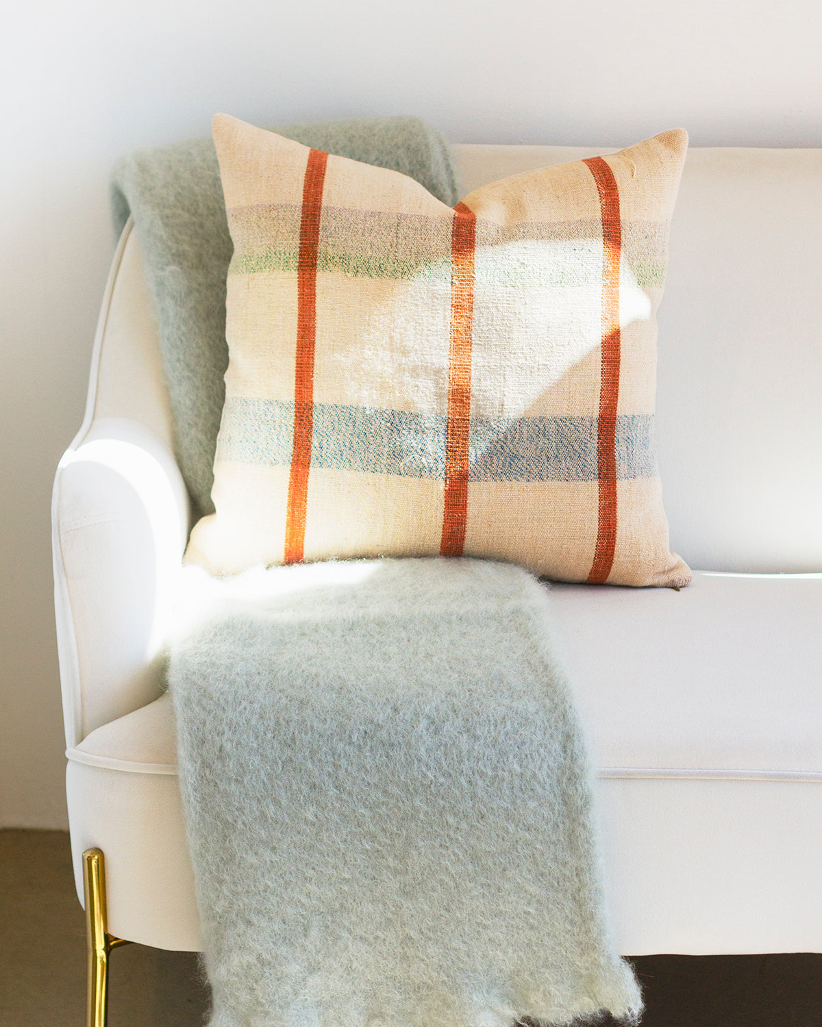 Seafoam Mohair Blanket Throw Throw atacama home