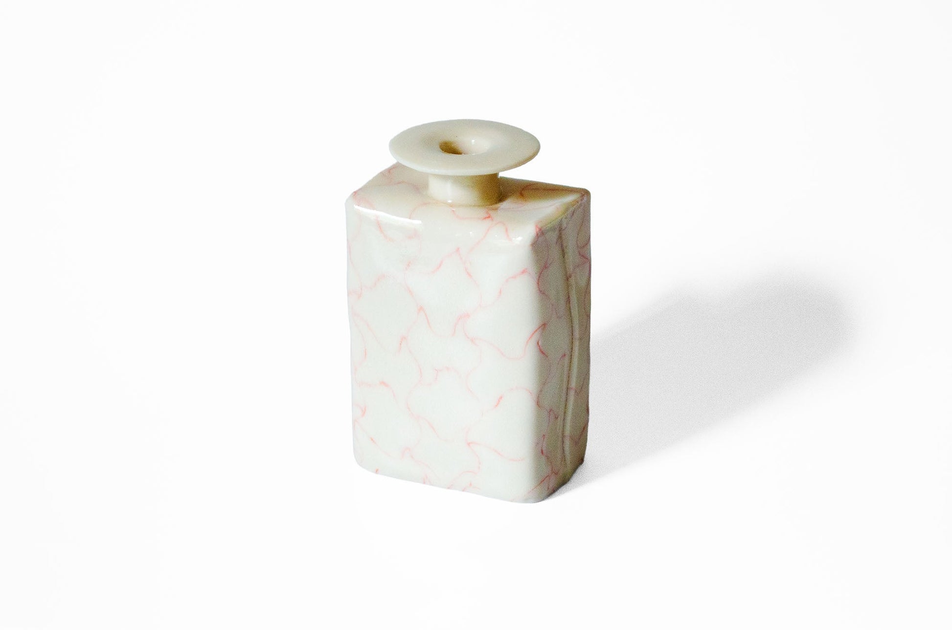 Nerikomi Lattice Pattern Bud Vase | Handmade Porcelain Porcelain Vase Saori M Stoneware