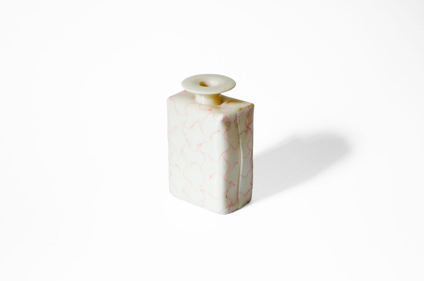 Nerikomi Lattice Pattern Bud Vase | Handmade Porcelain Porcelain Vase Saori M Stoneware