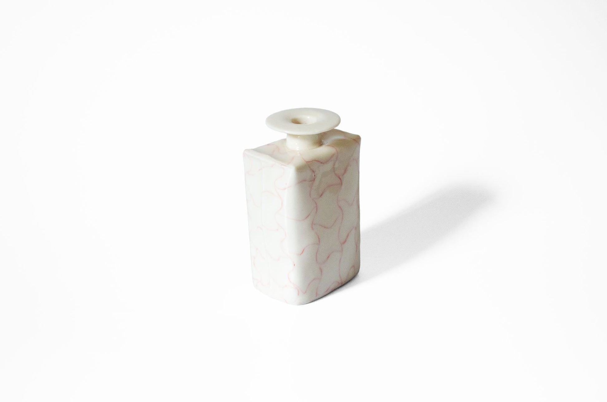 Nerikomi Lattice Pattern Bud Vase | Handmade Porcelain Porcelain Vase Saori M Stoneware