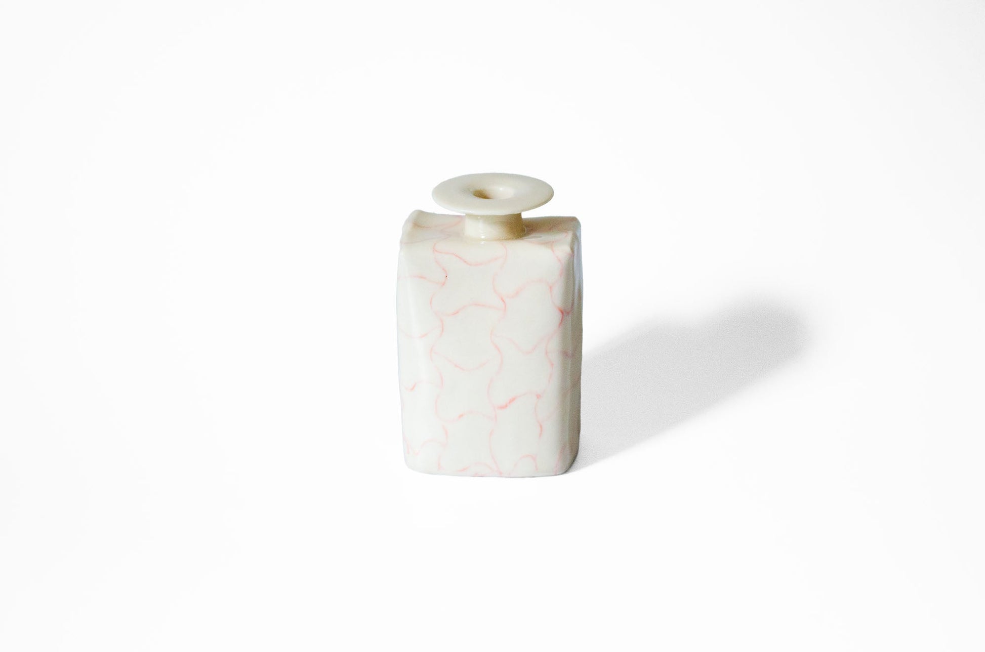 Nerikomi Lattice Pattern Bud Vase | Handmade Porcelain Porcelain Vase Saori M Stoneware