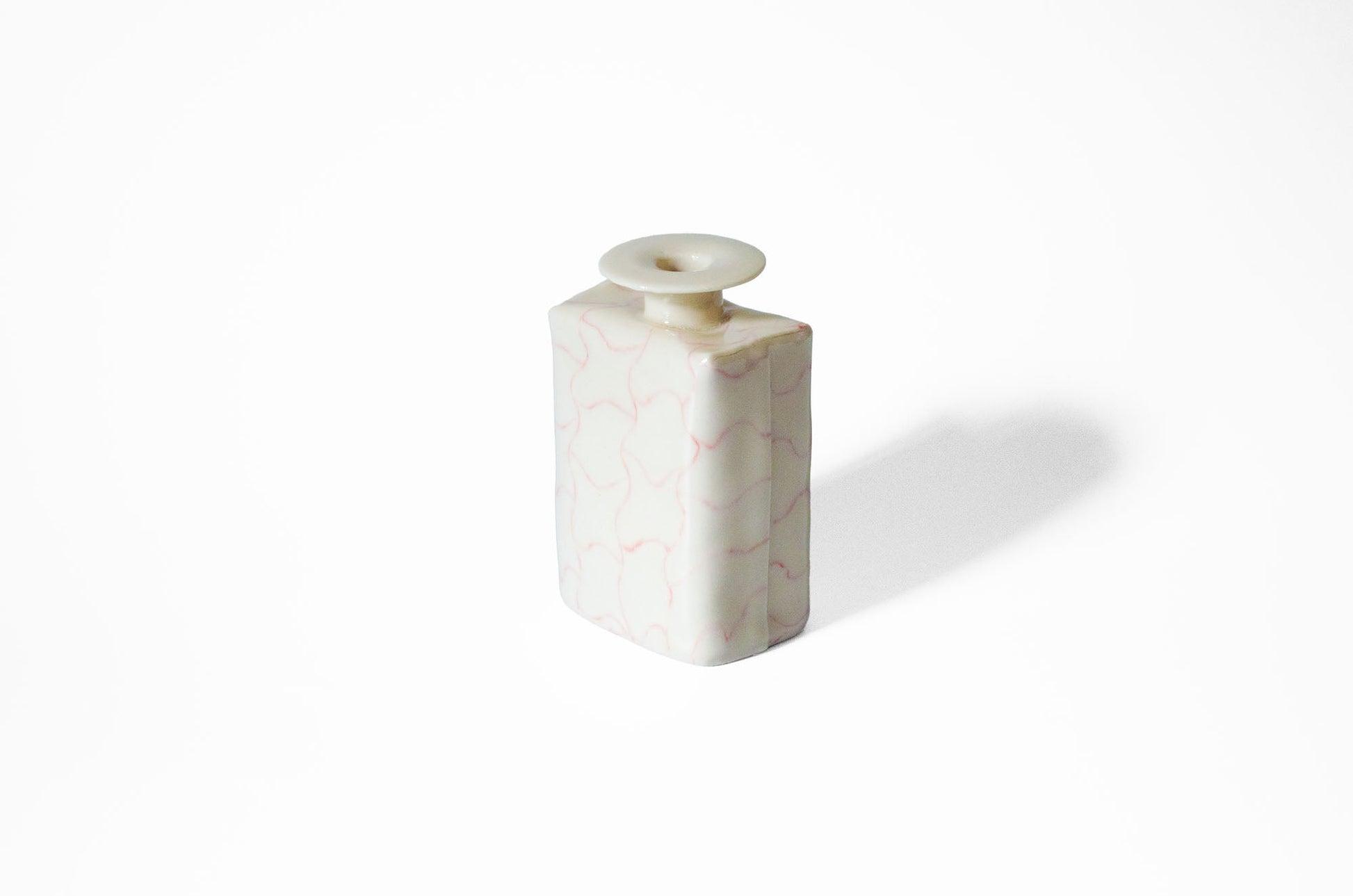 Nerikomi Lattice Pattern Bud Vase | Handmade Porcelain Porcelain Vase Saori M Stoneware