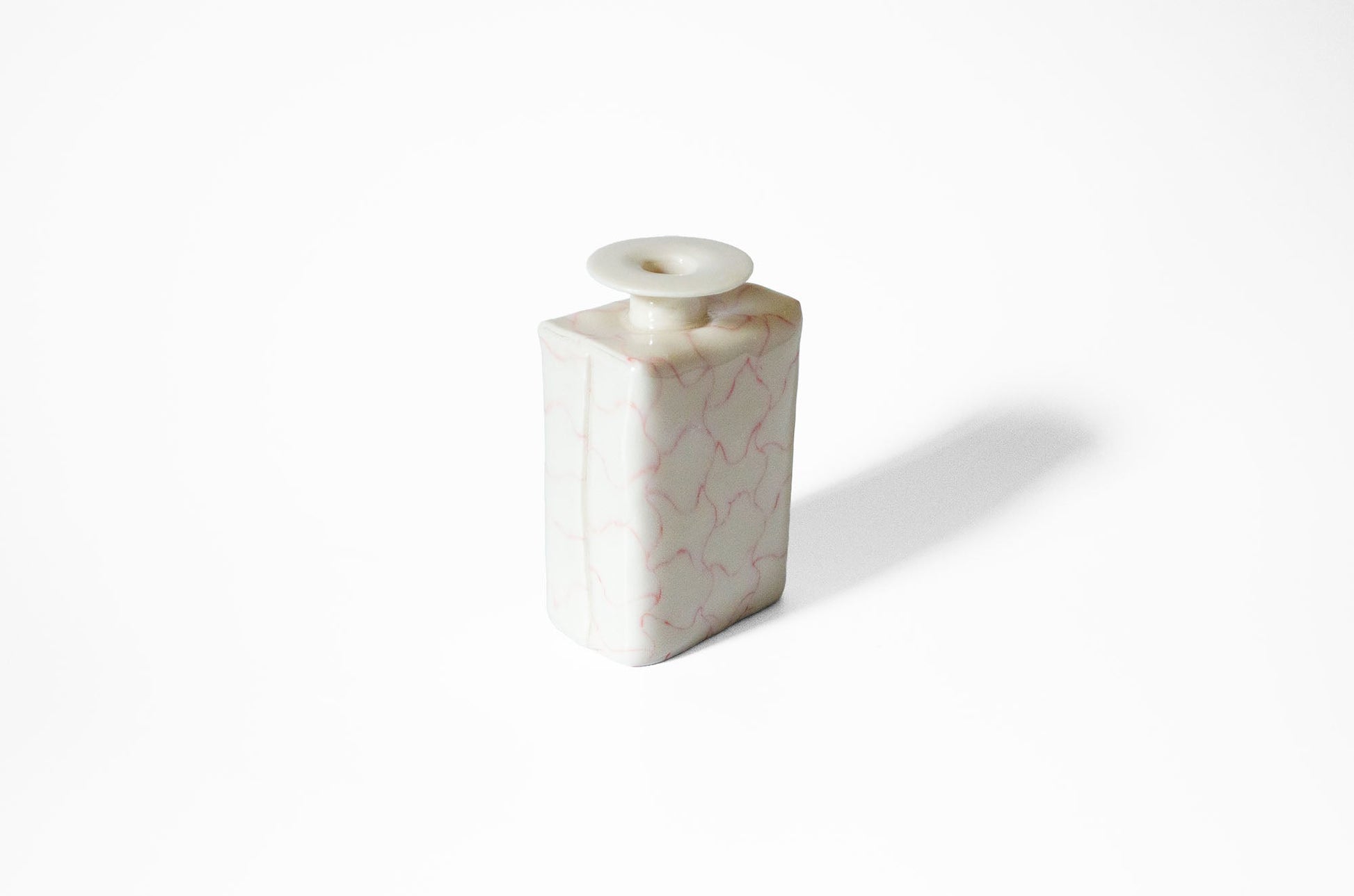 Nerikomi Lattice Pattern Bud Vase | Handmade Porcelain Porcelain Vase Saori M Stoneware