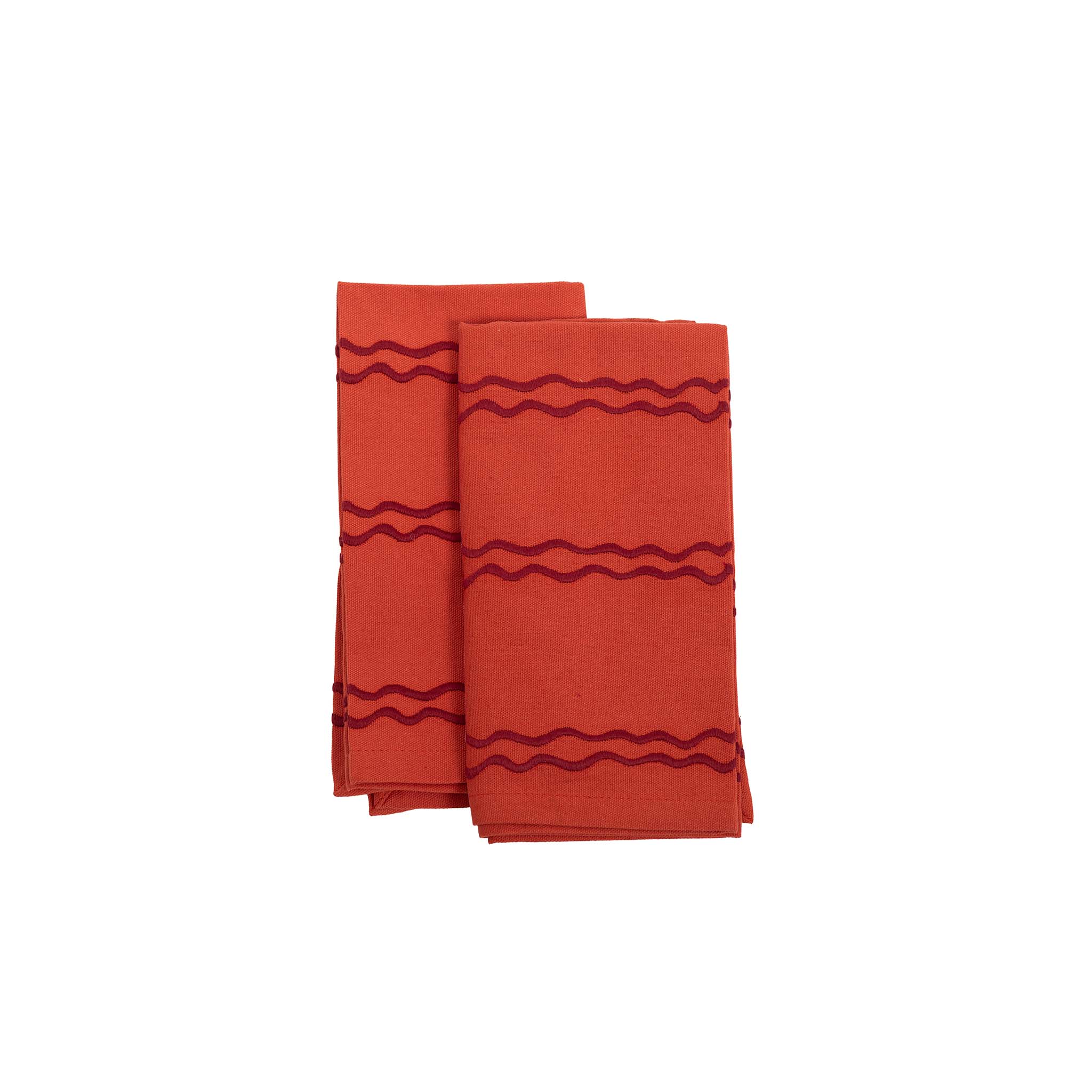 Atardecer Wave Red Napkin | Set of 4