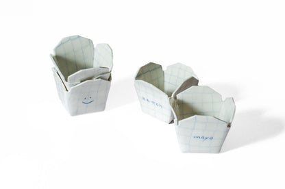 Nerikomi Takeout Sauce Cup Sauce Cup Saori M Stoneware