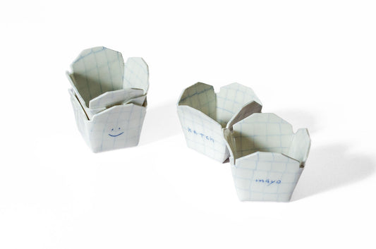 Nerikomi Takeout Sauce Cup Sauce Cup Saori M Stoneware