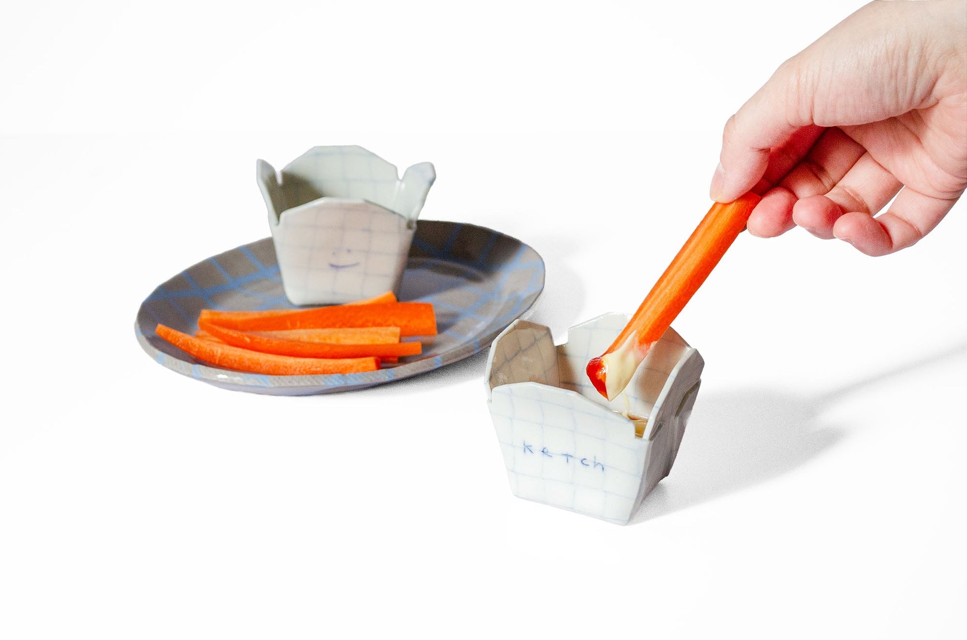 Nerikomi Takeout Sauce Cup Sauce Cup Saori M Stoneware