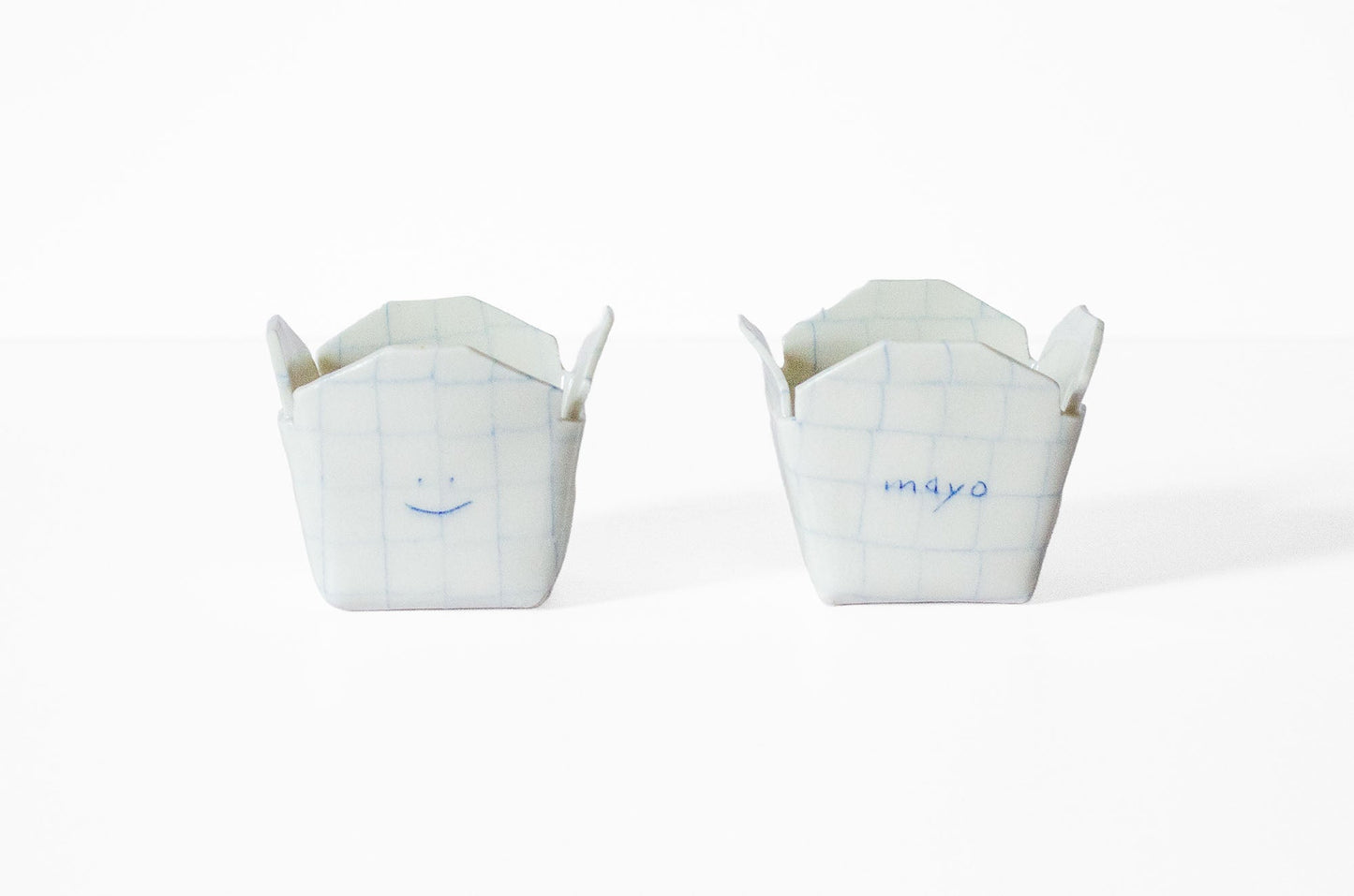 Nerikomi Takeout Sauce Cup Sauce Cup Saori M Stoneware