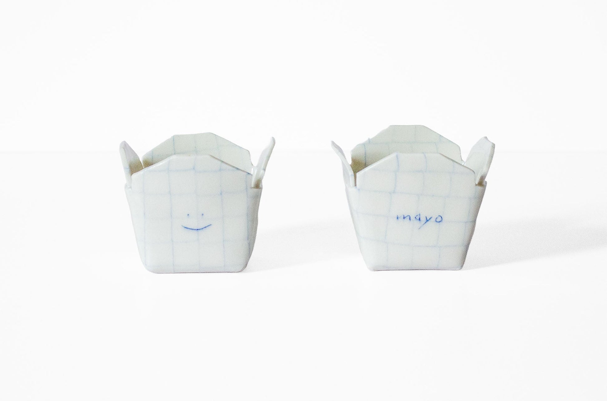 Nerikomi Takeout Sauce Cup Sauce Cup Saori M Stoneware