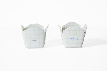 Nerikomi Takeout Sauce Cup Sauce Cup Saori M Stoneware