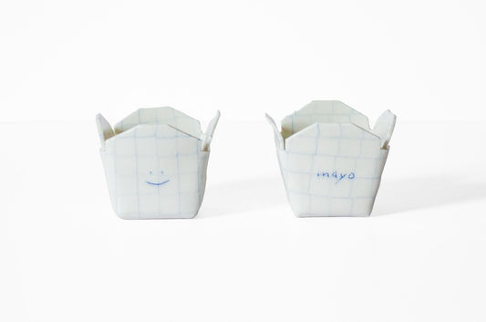 Nerikomi Takeout Sauce Cup Sauce Cup Saori M Stoneware