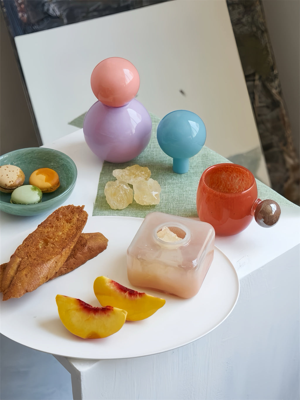 Handblown Bonbon Decorative Jar