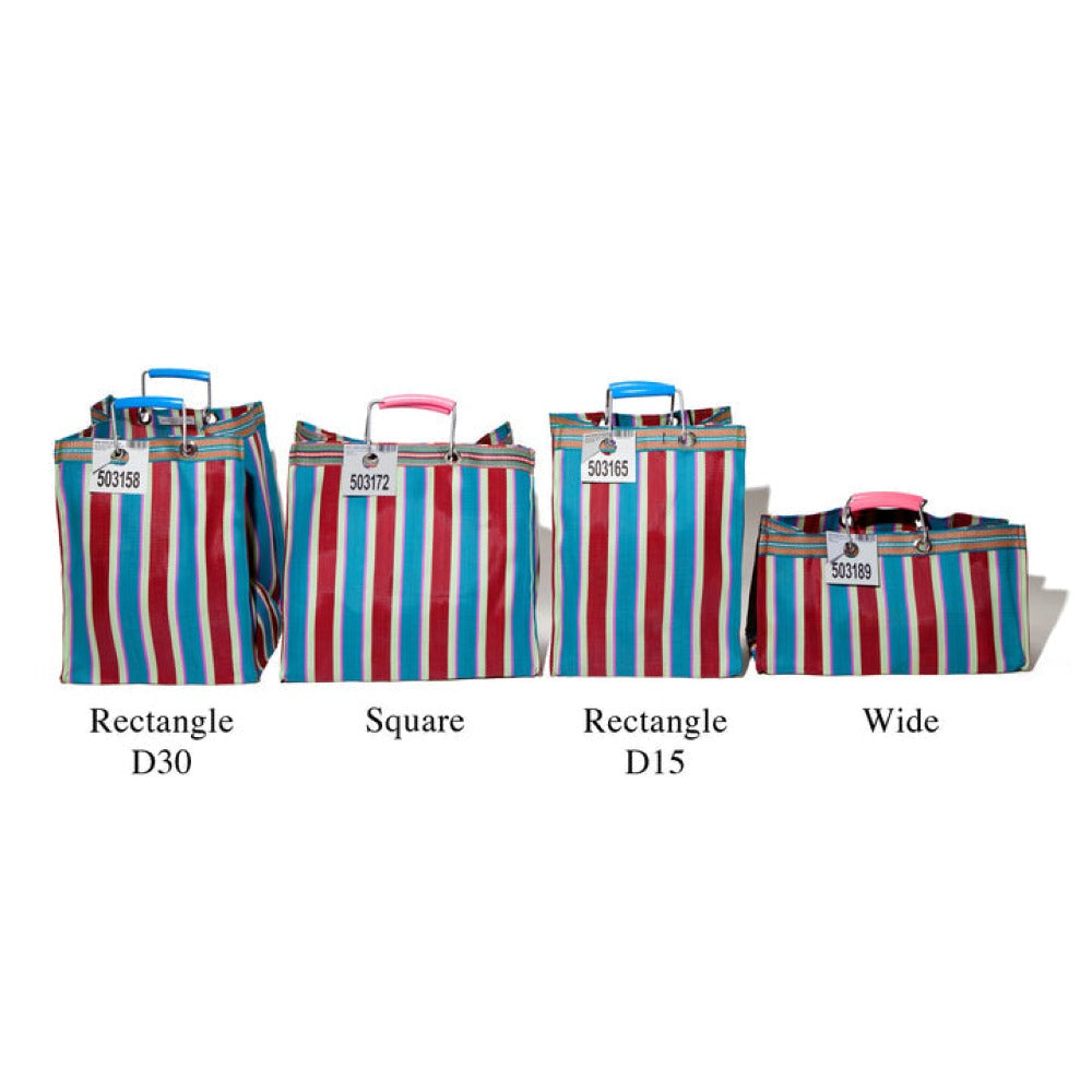 Recycled Plastic Stripe Tote Bag | Square