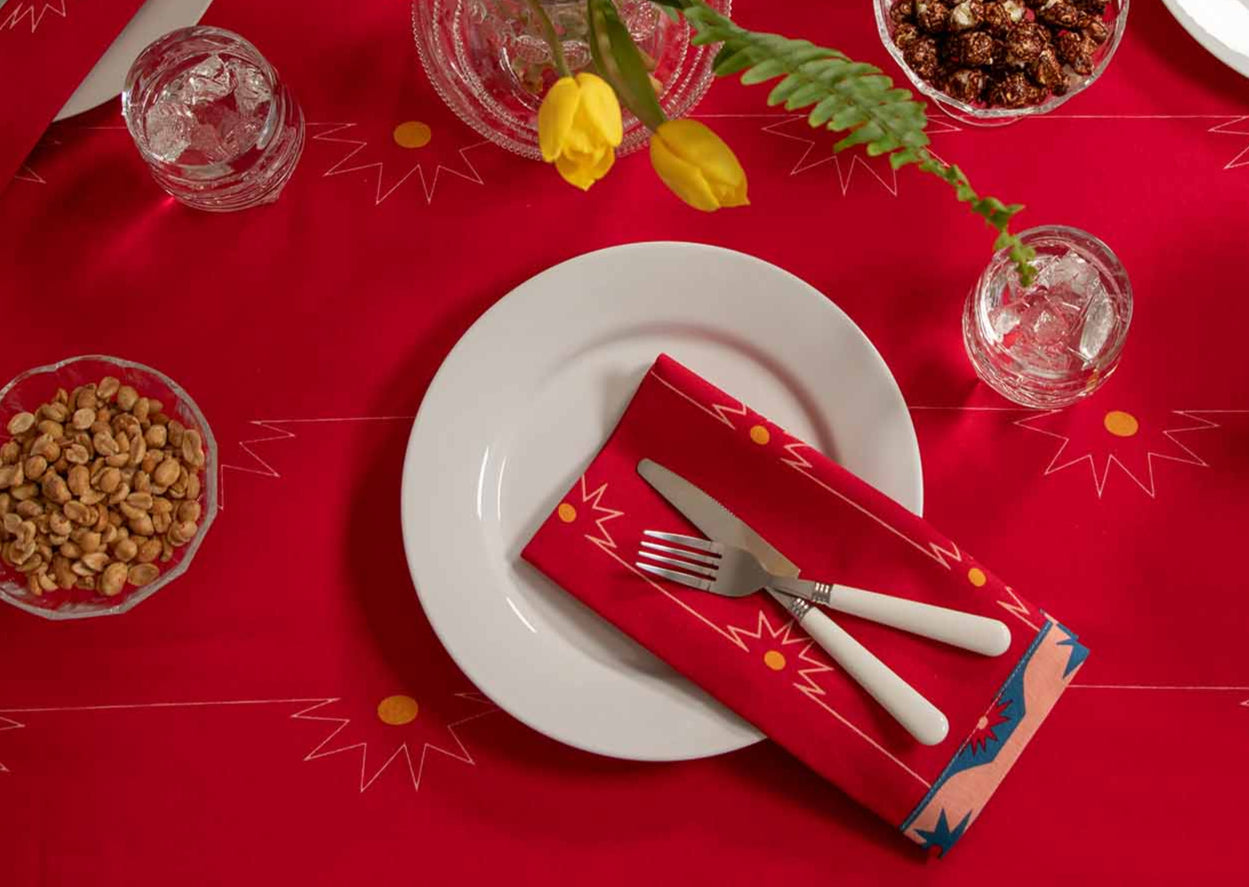 Mojito Red Napkins | Set of 4