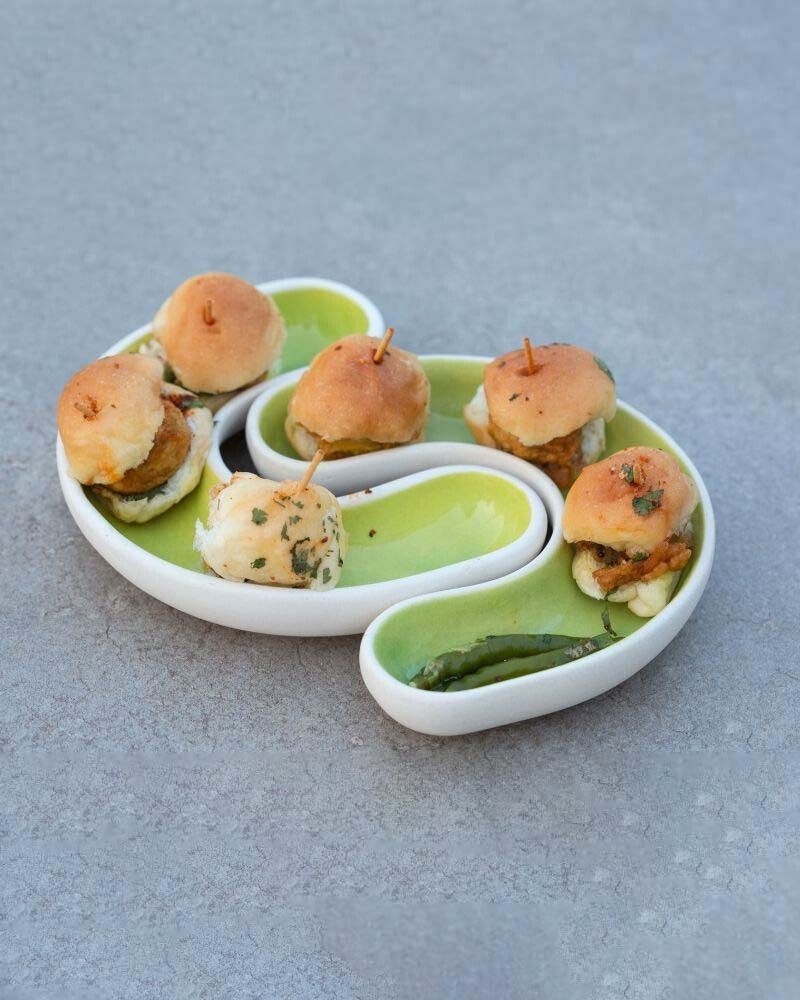 Cee Dip Plates Set | Lime Green plates Casa Amarosa