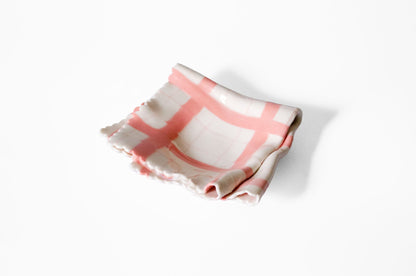 Nerikomi Handkerchief Dish Tray, Dish Saori M Stoneware