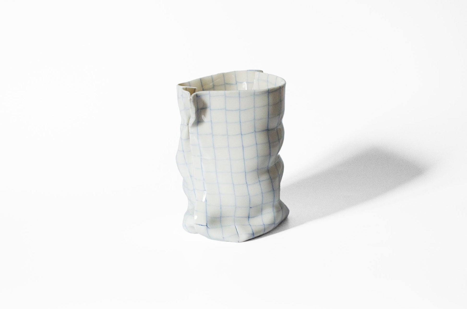 Tall Nerikomi Bag Vase Ceramic Vase Saori M Stoneware