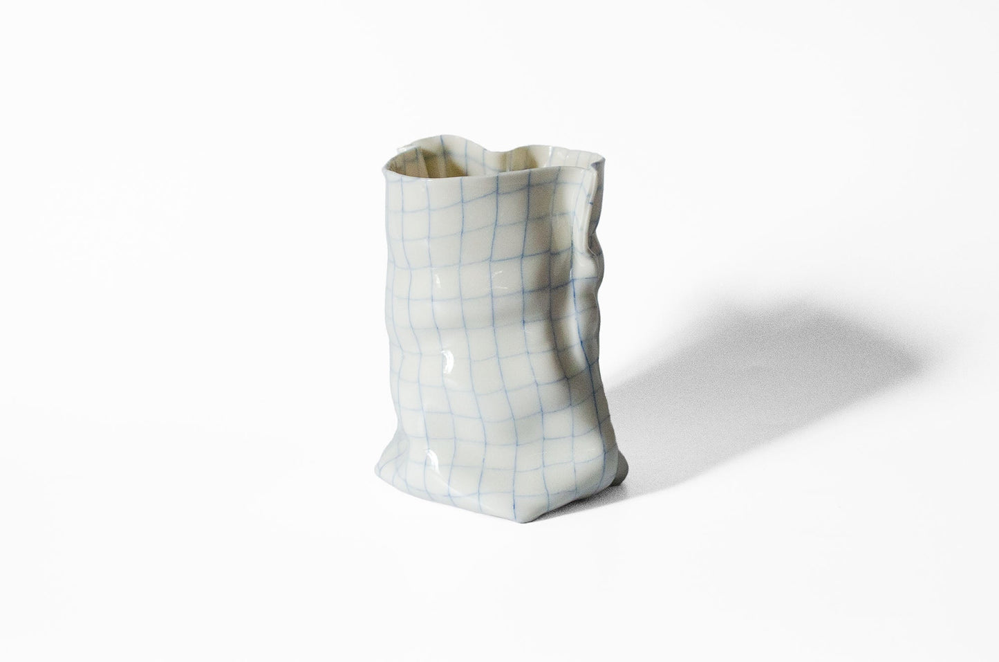 Tall Nerikomi Bag Vase Ceramic Vase Saori M Stoneware