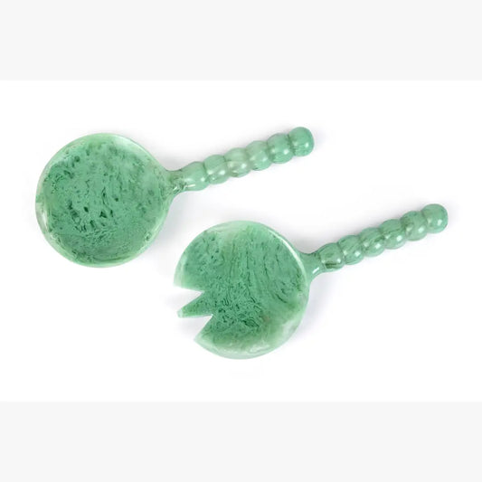 Resin Salad Server Set of 2 | Green Kitchen essential Casa Amarosa