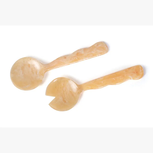 Resin Salad Server Set | Peach Kitchen essential Casa Amarosa