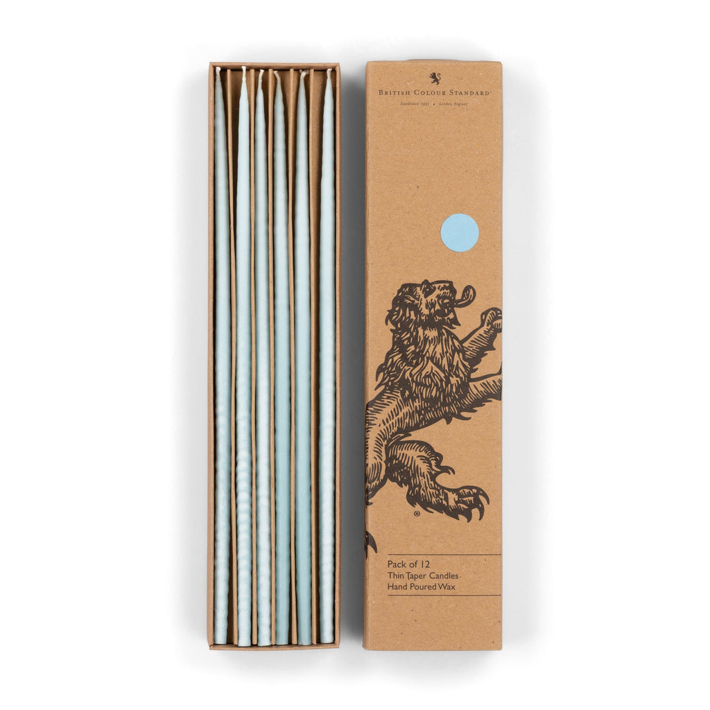 Thin Taper Candles - Powder Blue
