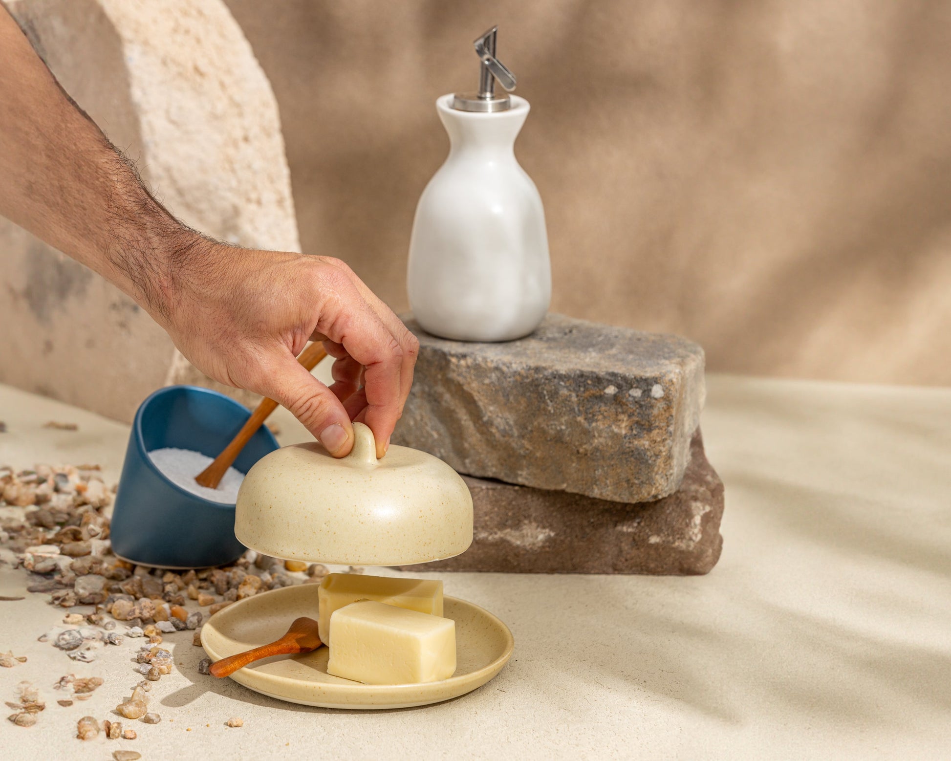 Porcelain Butter Dish Kitchenware Haand