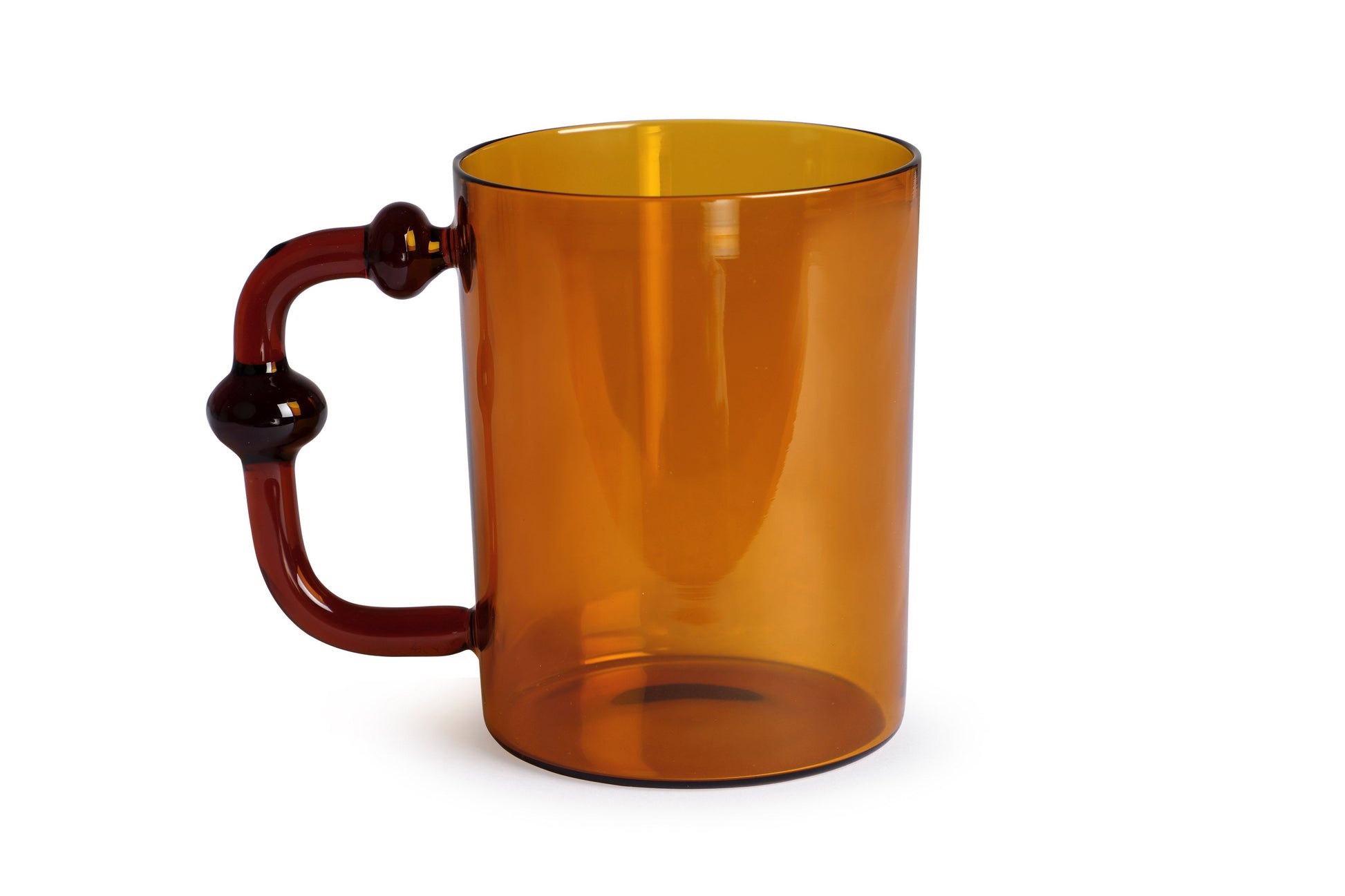 Colored Handblown Drinkware Mug | Set of 4 | Amber Mug Casa Amarosa