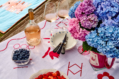 Ms. Mahjong Tablecloth | 100% Linen Tablecloth G. McGee