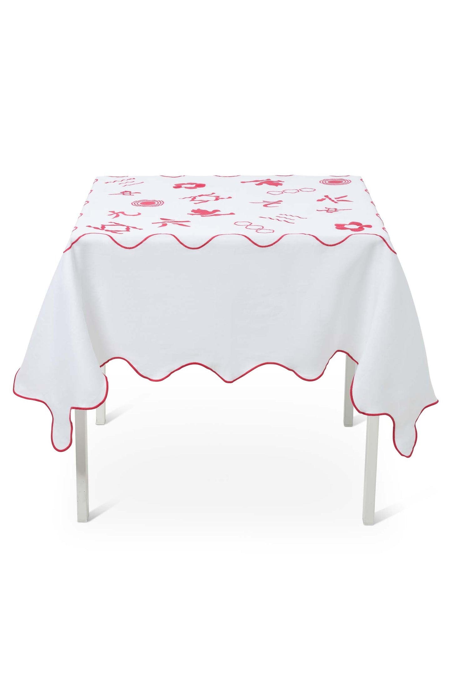 Ms. Mahjong Tablecloth | 100% Linen Tablecloth G. McGee