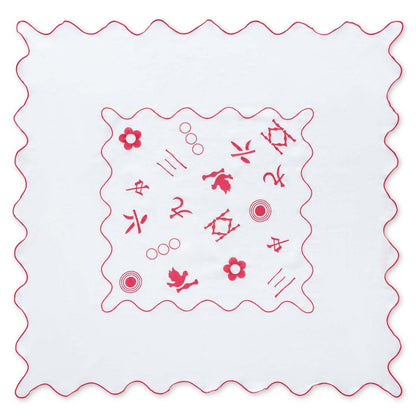 Ms. Mahjong Tablecloth | 100% Linen Tablecloth G. McGee