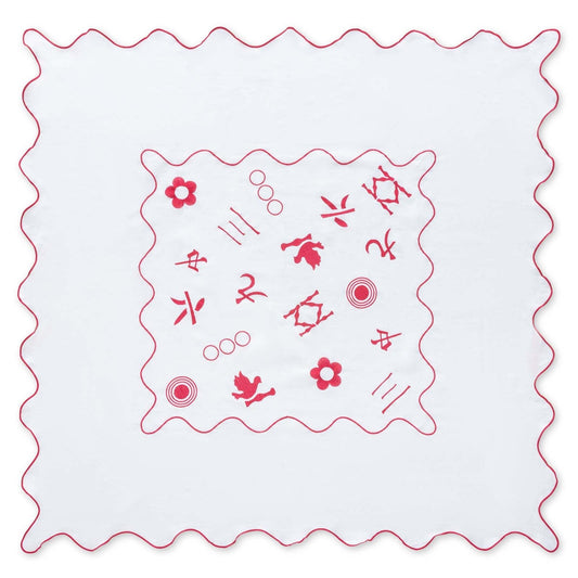 Ms. Mahjong Tablecloth | 100% Linen Tablecloth G. McGee