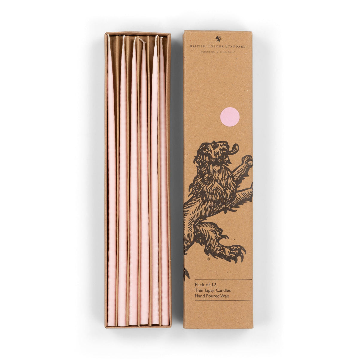 Thin Taper Candles - Orchid Pink