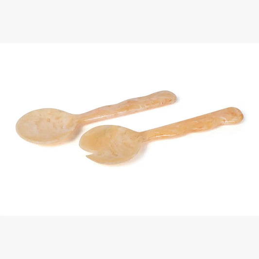 Resin Salad Server Set | Peach Kitchen essential Casa Amarosa