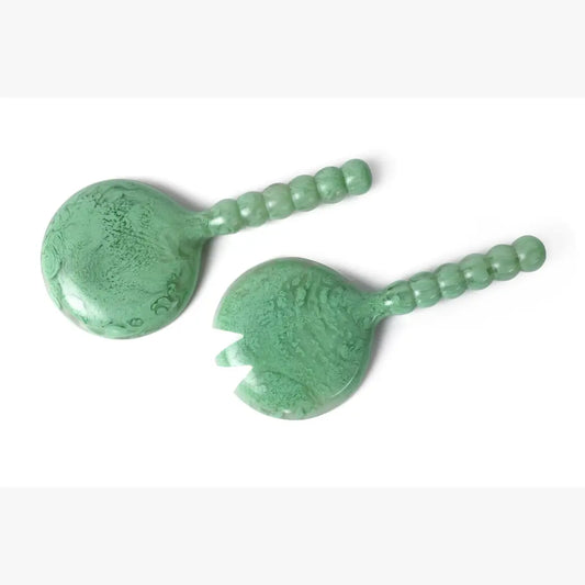 Resin Salad Server Set of 2 | Green Kitchen essential Casa Amarosa