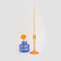Couples Handmade Glass Candleholders