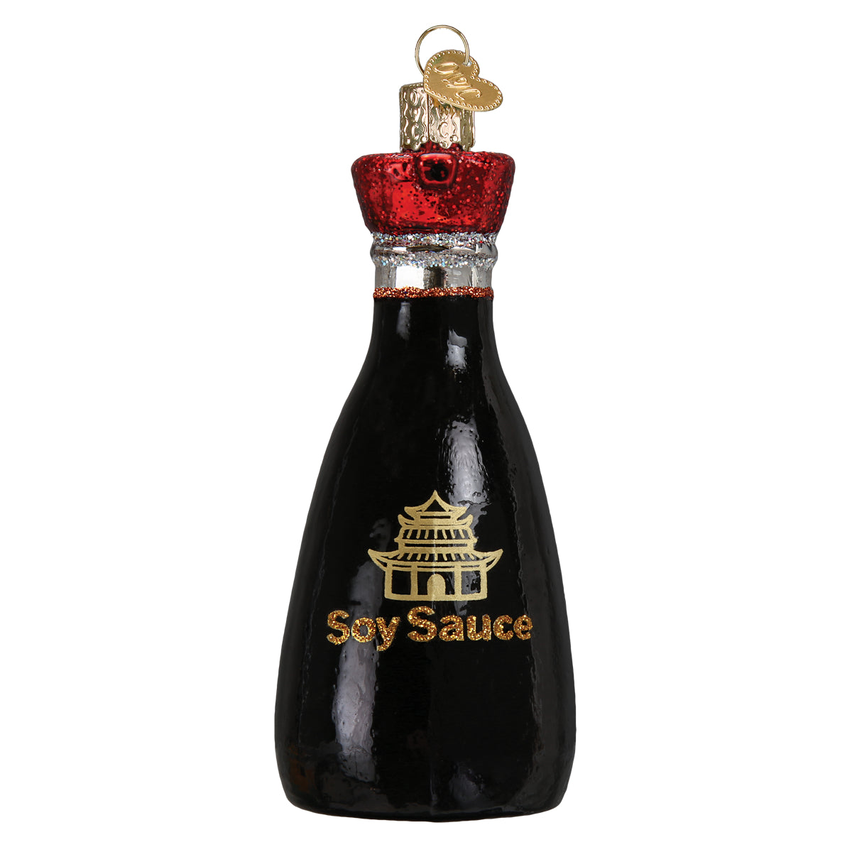 Handcrafted Soy Sauce Ornament, artisan decor, perfect for adding a unique touch to your home.