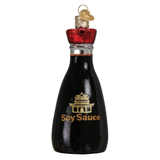 Handcrafted Soy Sauce Ornament, artisan decor, perfect for adding a unique touch to your home.