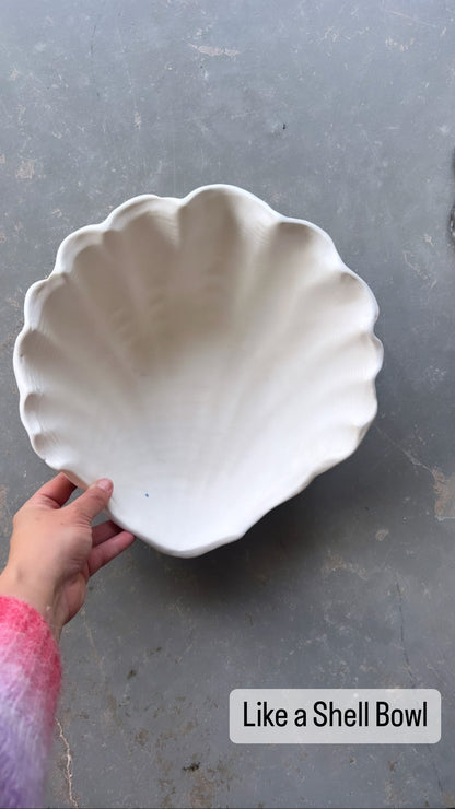 Shell Serving Bowl | Made-to-Order Stoneware Bowl Beau Rush Ceramics