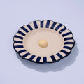 Ceramic Stripe Dinner Plate | Blue Plate Casa Amarosa