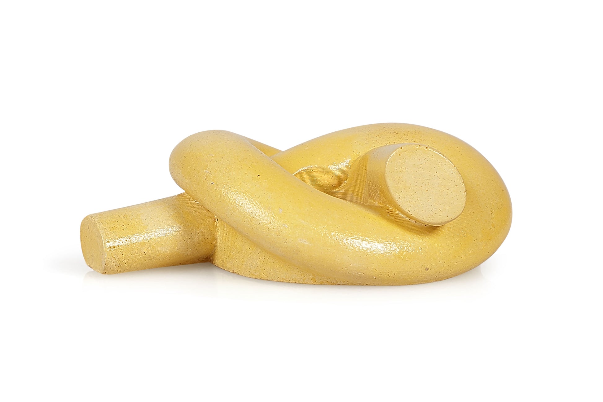 Nordic Knot Concrete Candle Holder | Set of 2 | Mustard Yellow Kitchen essential Casa Amarosa
