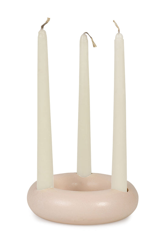 Nordic Donut Concrete Candle Holder | Set of 2 | Blush Kitchen essential Casa Amarosa