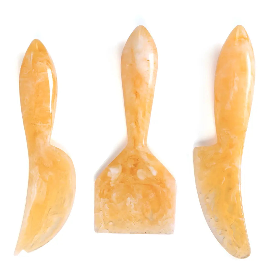 Resin Cheese Knife Set | Peach Kitchen essential Casa Amarosa