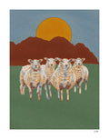 Sheep Print by Stephanie Browne
